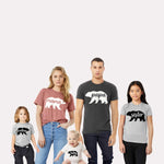 Mama Bear Papa Sister Brother Baby Cute Family Matching Shirts