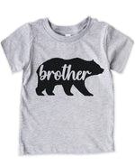 Mama Bear Papa Sister Brother Baby Cute Family Matching Shirts