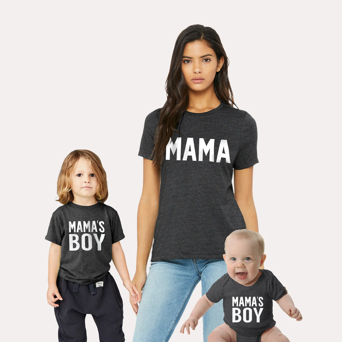 Mother and Son Matching T-Shirts Mama + Mama's Boy