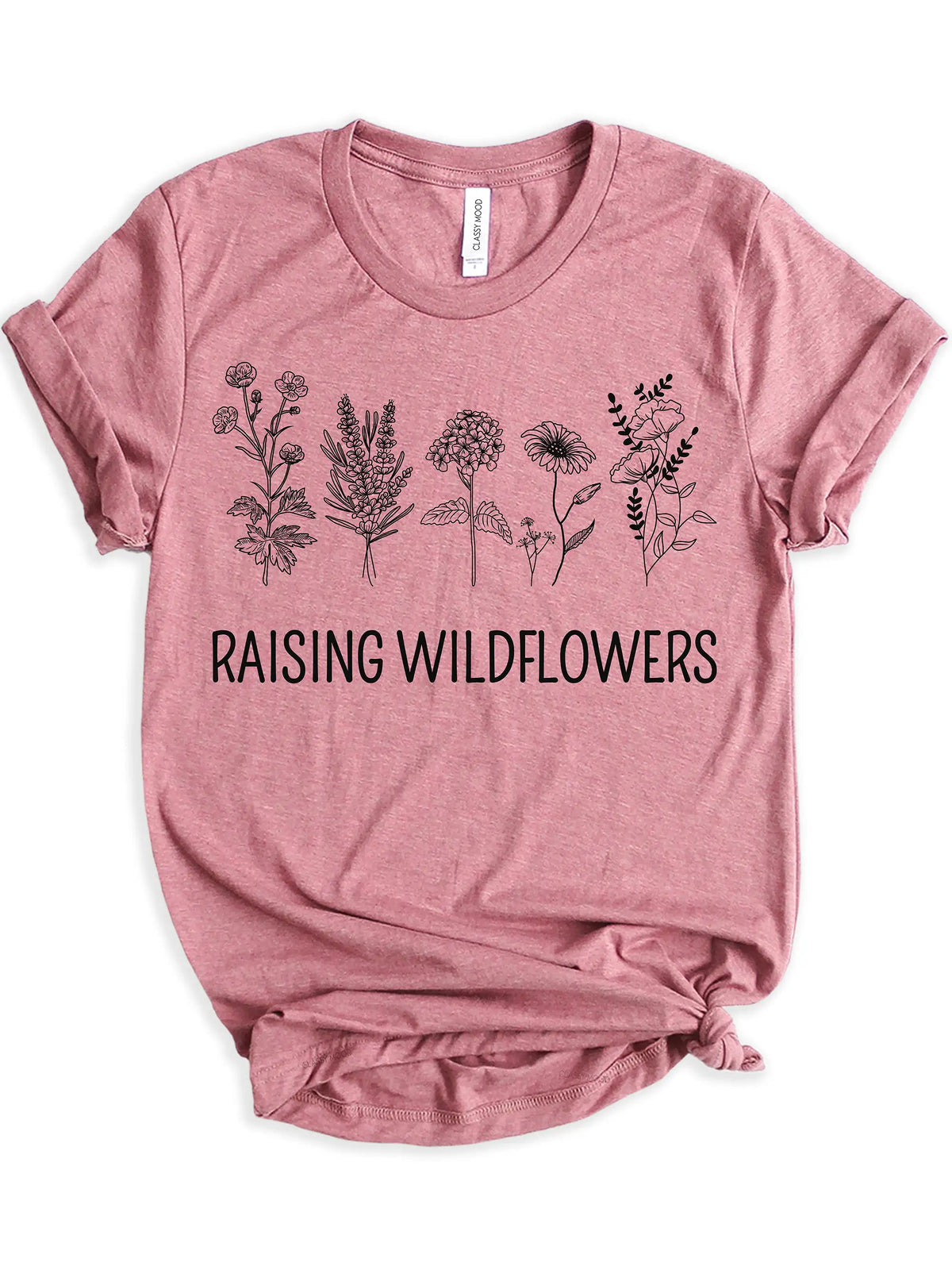 Rasing Wildflower And Little Wildflower Mom And Mini Matching Shirts