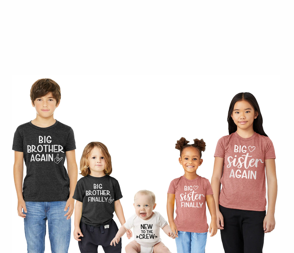 Brothers And Sisters Sibling Announcement Shirts