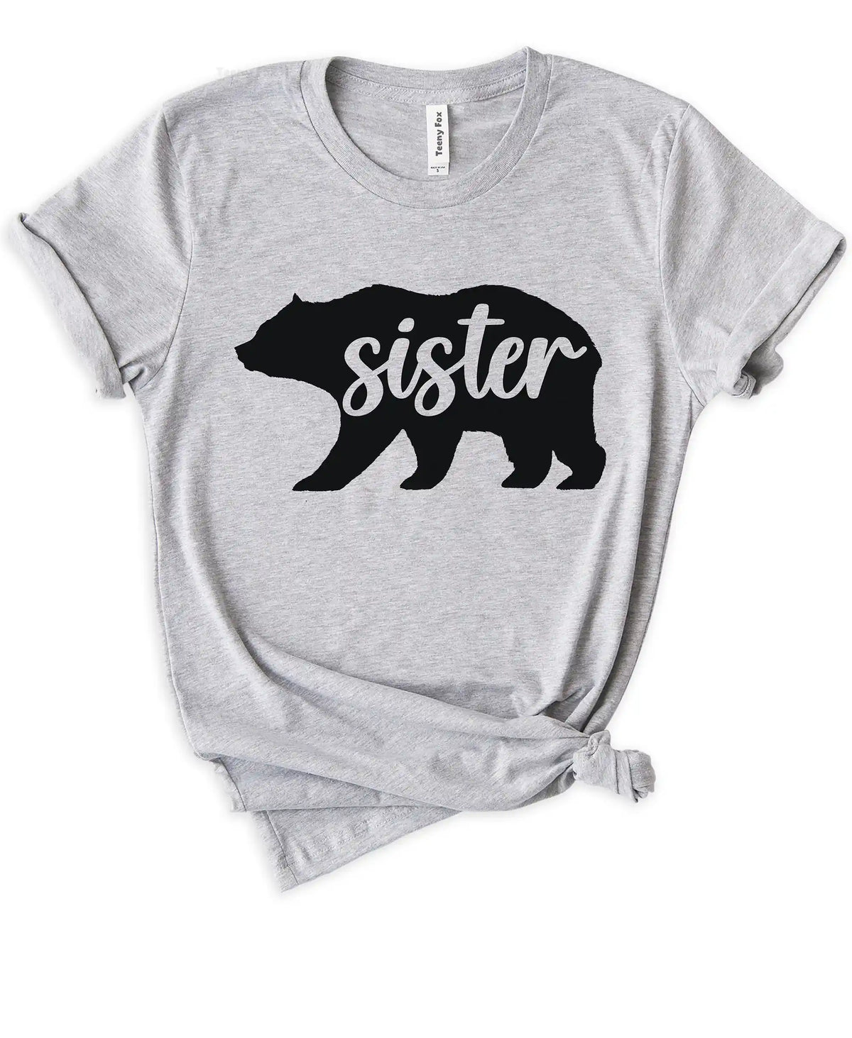 Mama Bear Papa Sister Brother Baby Cute Family Matching Shirts